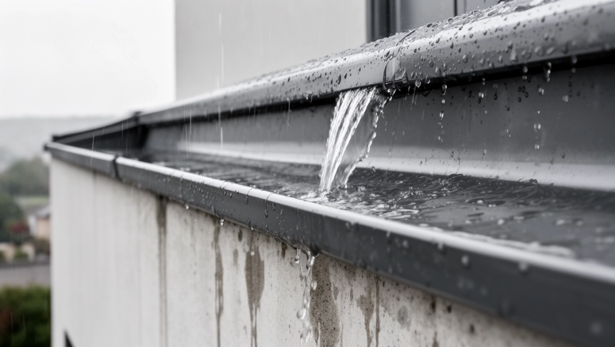 Okapnik balkonowy z rynną