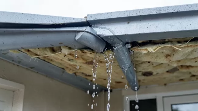 dobór rur spustowych dach płaski