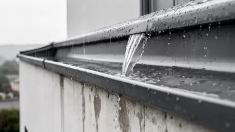 Okapnik balkonowy z rynną